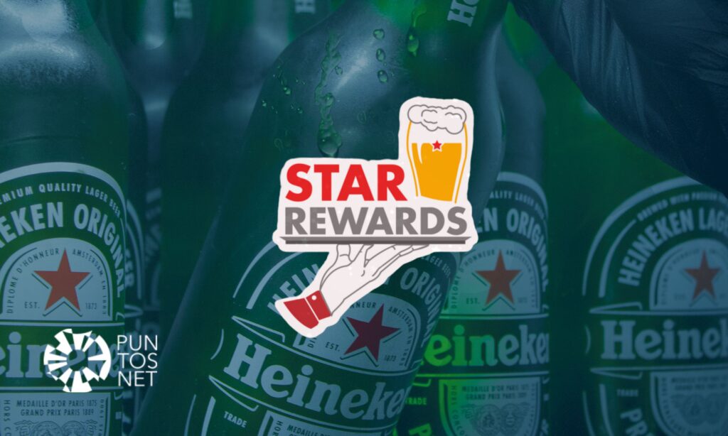 App del programa Star Rewards de Heineken mostrando KPIs